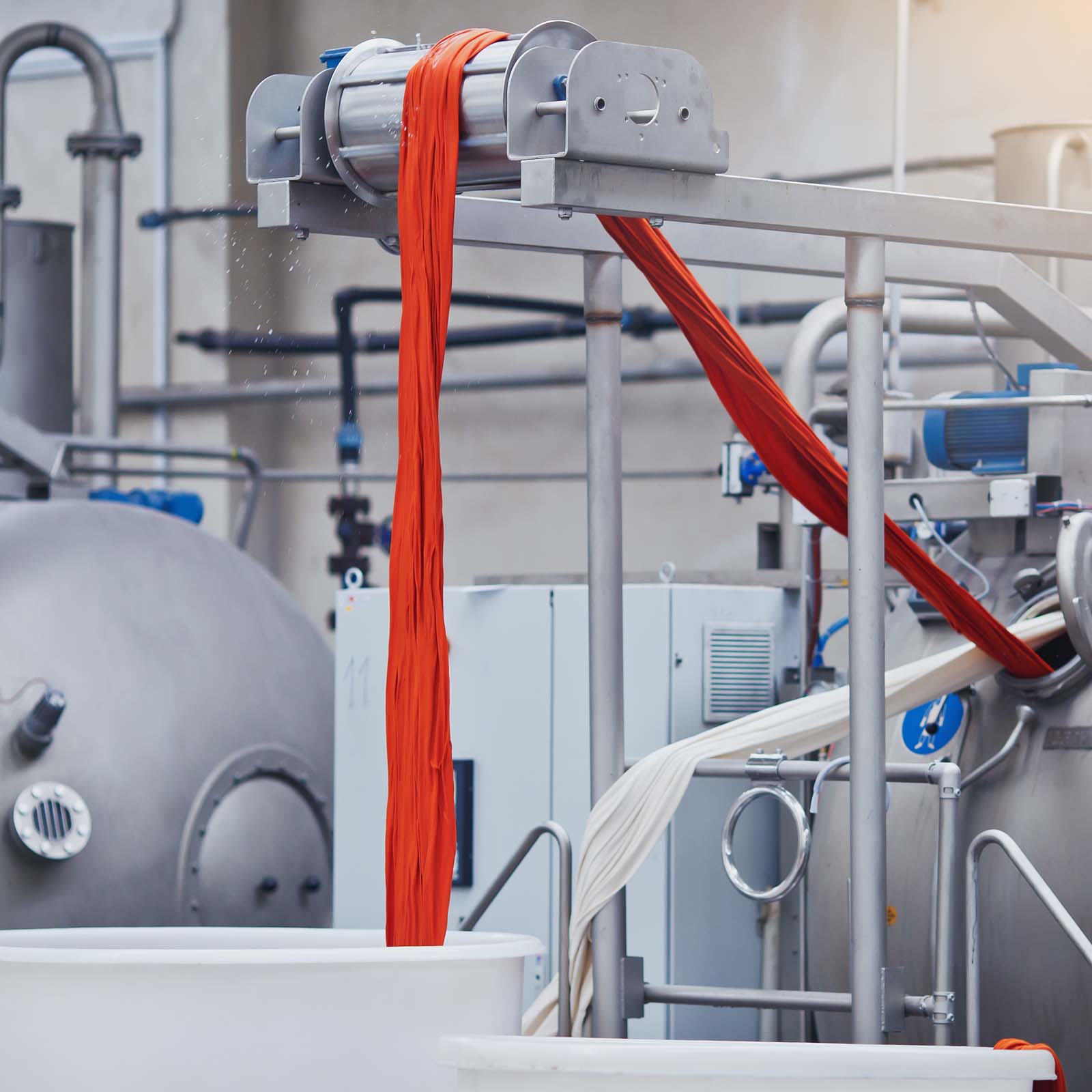 Produktionsmaschine für Spannbetttücher